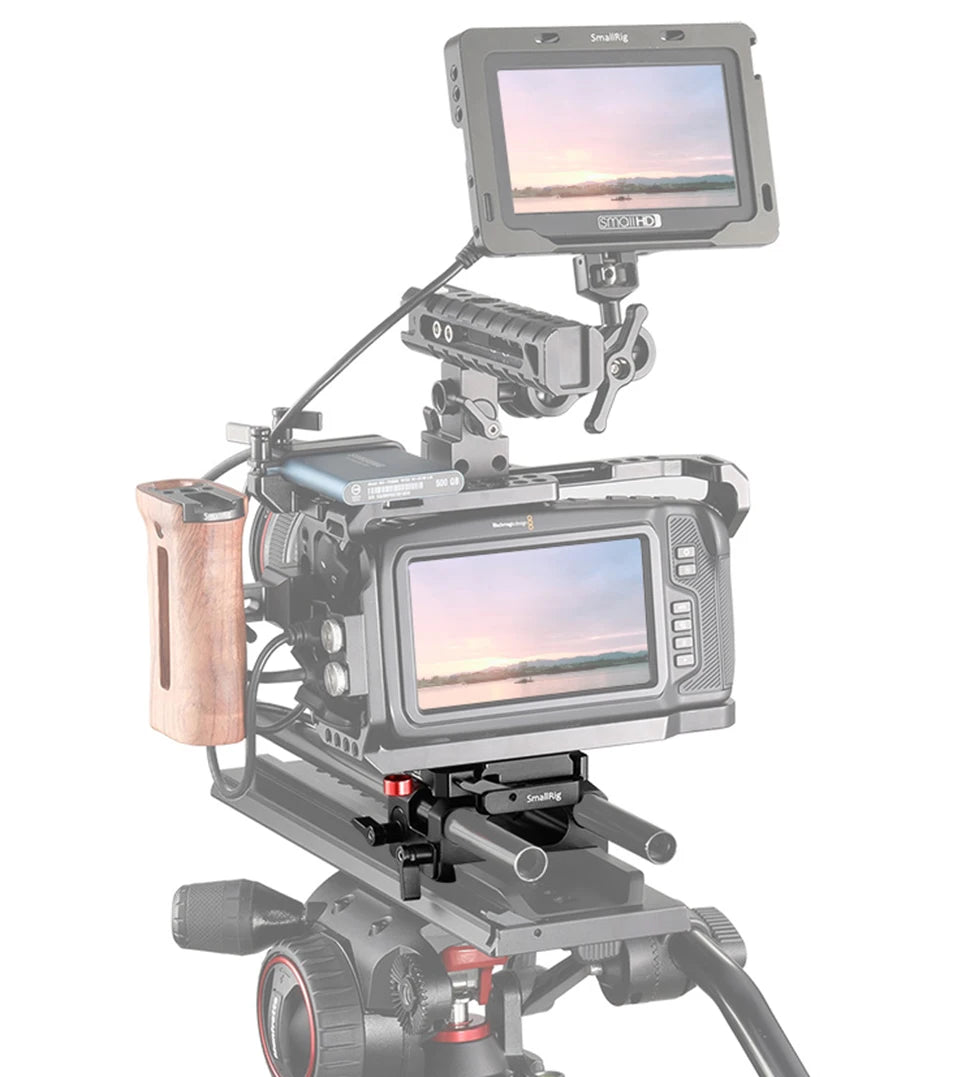 SmallRig Camera Plate Rig Baseplate Kit for Blackmagic Design Pocket Cinema Camera 4K / 6K (for Manfrotto 501PL Compatible) 2266