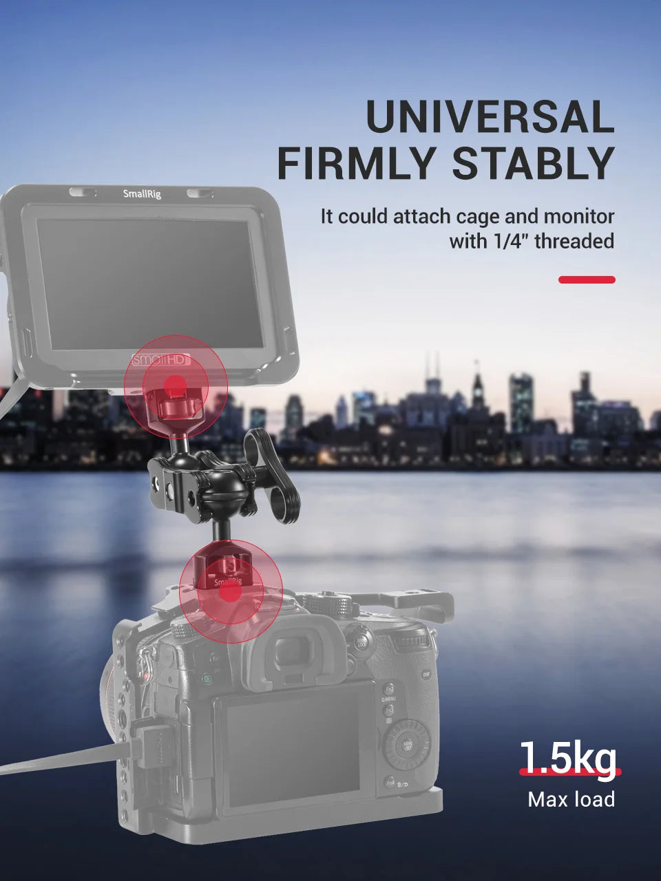 SmallRig Articulating Magic Arm with Double Ballheads