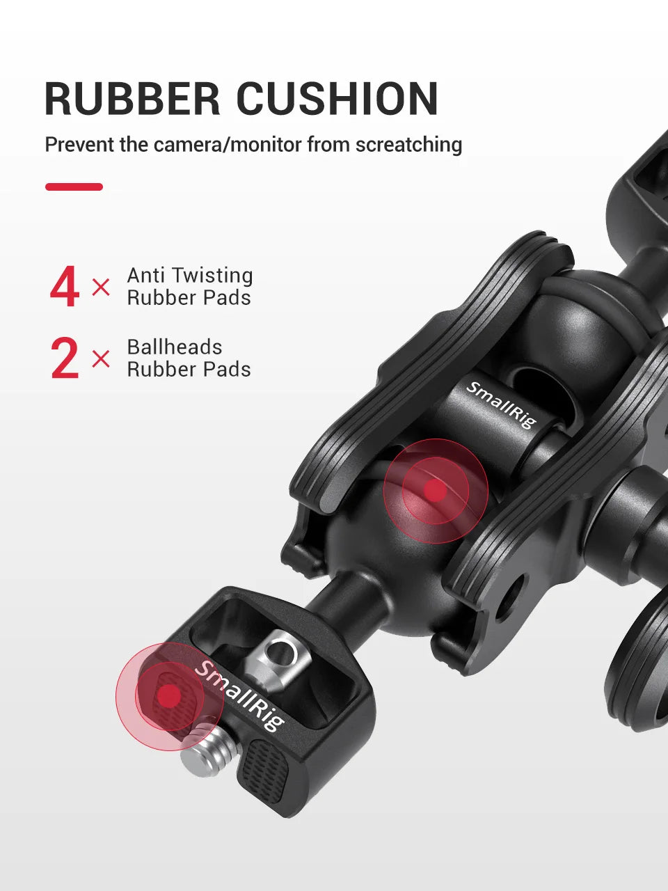 SmallRig Articulating Arm with Dual Ball Heads (1/4”-20 screw)