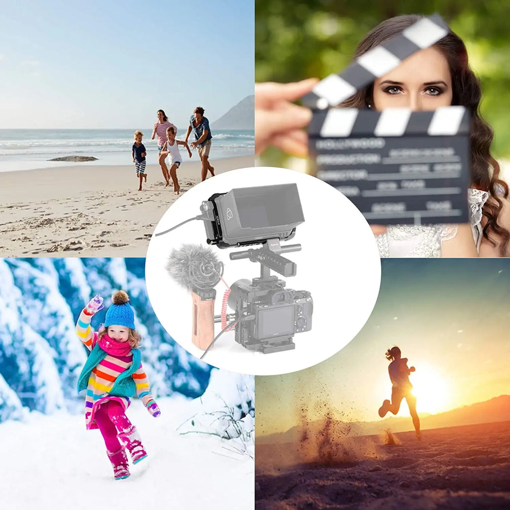 SmallRig Director's Monitor Cage for Atomos for Ninja V Feature with NATO rails on the top and bottom 2209