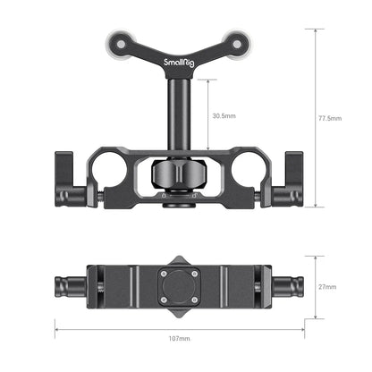 SmallRig Universal 15mm LWS Rod Mount Lens Support For 73-108mm Dslr Camera Lens Bracket Support With 15mm Rod Clamp -2727