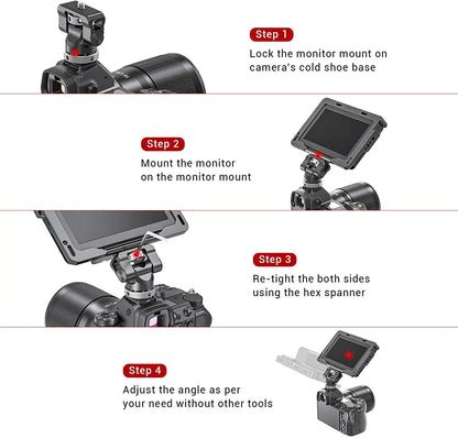 SmallRig Swivel and Tilt Monitor Mount with Cold Shoe BSE2346