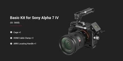 SmallRig Full Dslr for Sony A7 IV a7m4 Camera Cage Rig for Sony Alpha 7 IV/A7S III/A1/A7R  IV with Multi-Mounting Options Rigs