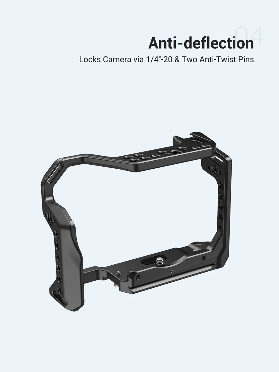 SmallRig Camera Cage for Canon EOS R with Cold Shoe Mount Thread Holes for Magic Arm Microphone Attach 2803