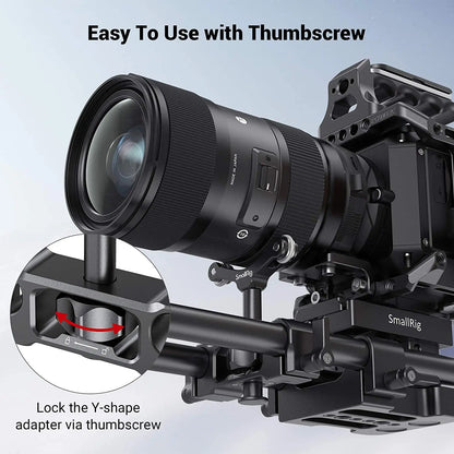 SmallRig Universal 15mm LWS Rod Mount Lens Support For 73-108mm Dslr Camera Lens Bracket Support With 15mm Rod Clamp -2727