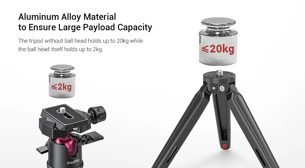 SmallRig Universal Tabletop Mini Tripod with Panoramic Ball Head Tripod for Phone Tripode for Camera ,DSLRs Adjustable 2664
