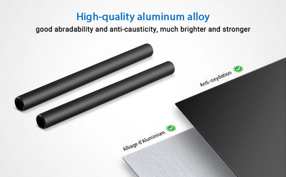 SmallRig 15mm With M12 Thread Black Aluminum Alloy Rods Combination For DSLR Camera Universal Accessories (6 pcs) 1659