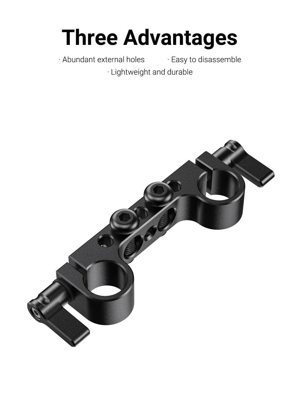 SmallRig 1PCS / 2PCS Lightweight Dual 15mm LWS Rod Clamp Railblock For Camera 15mm Rail Support System For Follow Focus 2061