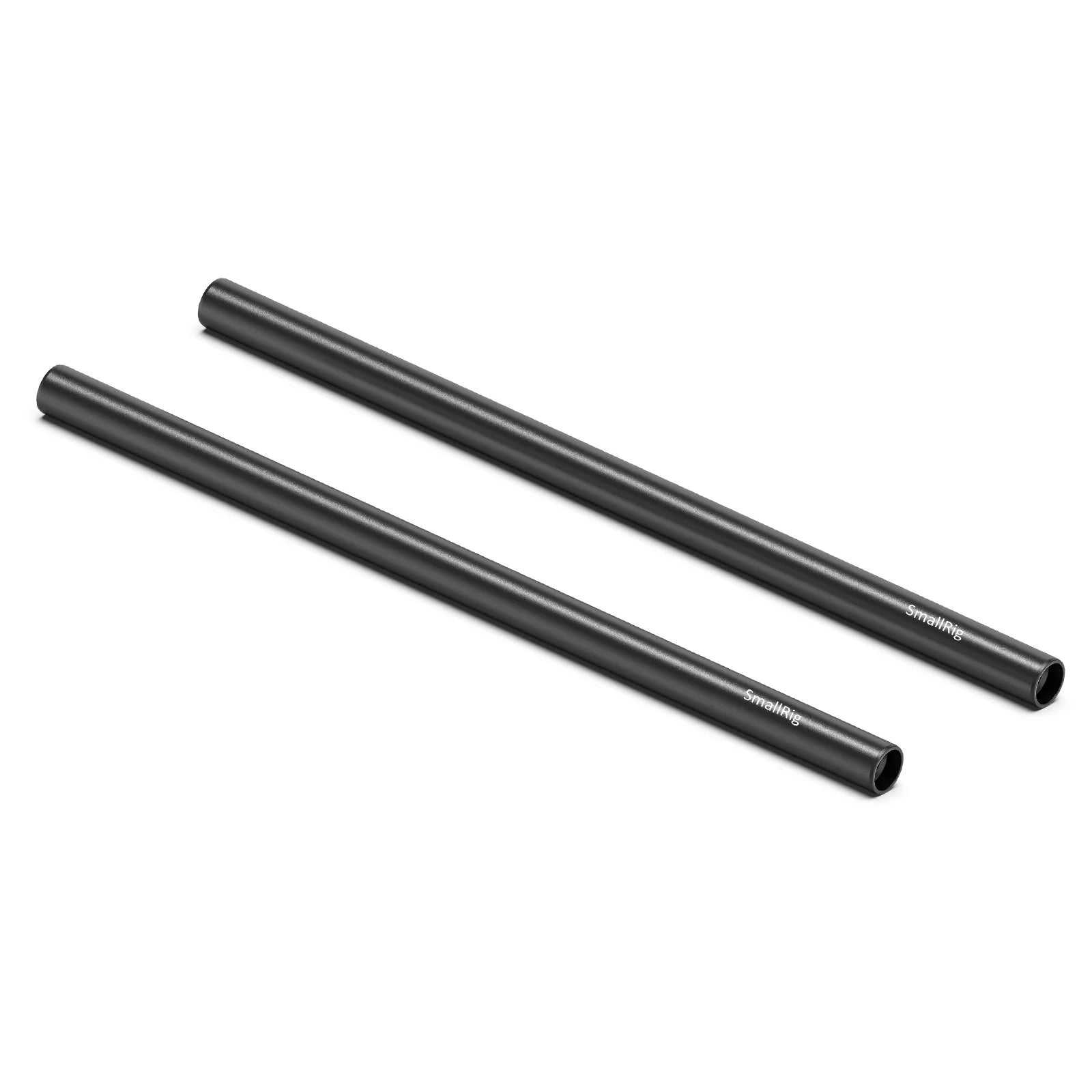 SmallRig 2PCS 15mm Aluminum Alloy Rods 30cm / 12inch Long for Dslr Camera 15mm Rods System Camera Rail Rod Black 1053
