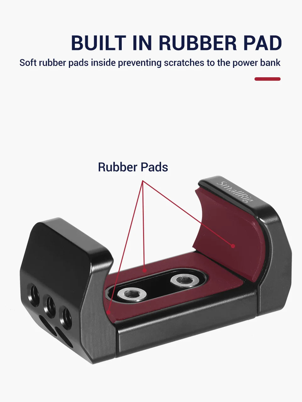 SmallRig Camera Bracket Power Bank Clamp Holder fr Portable Power Banks for Power bank with width ranging from 51mm to 87mm 2336