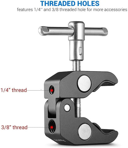 SmallRig Aluminum Alloy Dual Crab Pliers Clip Super Clamp