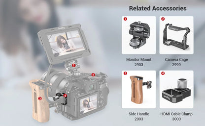 SmallRig Cable Clamp for Sony A7S III Camera Cage 2999 DIY Accessories 3000