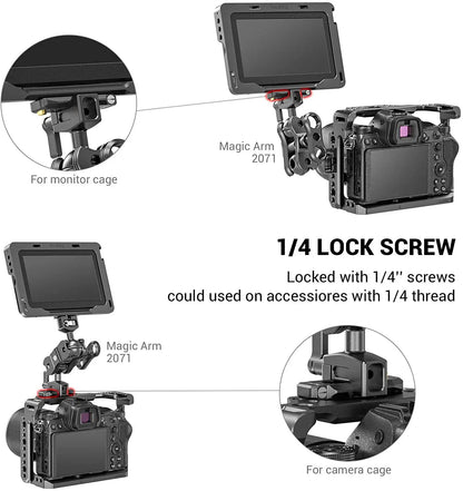SmallRig Low-profile 6mm thick NATO Rail 50mm with NATO clamp for quick release 1/4"-20 mounting screws BUN2468B
