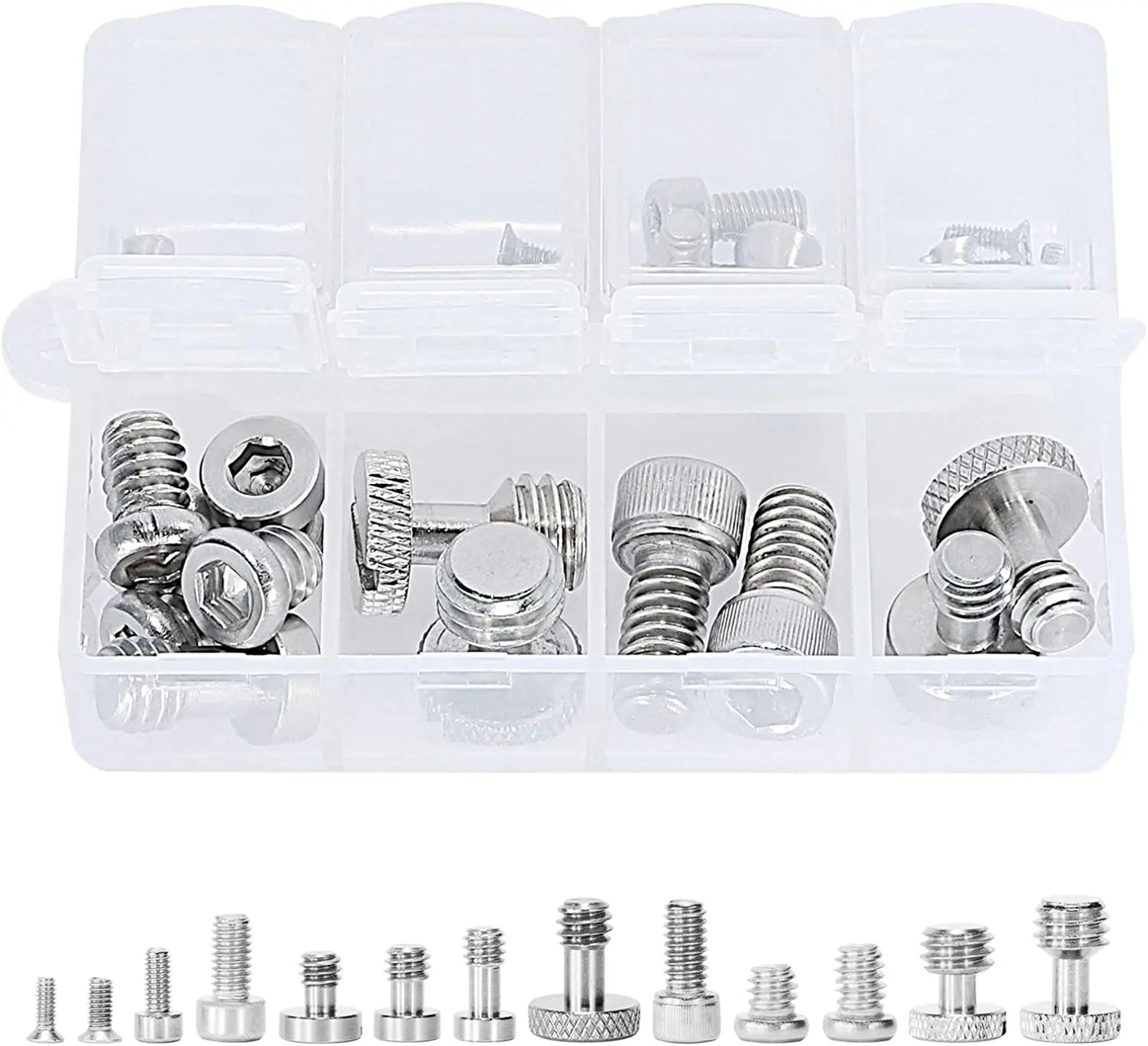 SmallRig Full Kit of 26 Screw Set Mounting Screws for Camera Cages, Handles, Plates Includes 1/4”, 3/8”, M2, M2.5, M3/M4 AAK2326