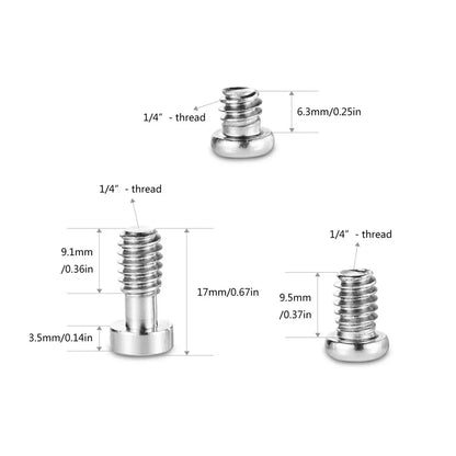 SmallRig Camera Screw Hex Screw 1/4 Inch 12pcs Pack for Camera Accessory replacement -1713