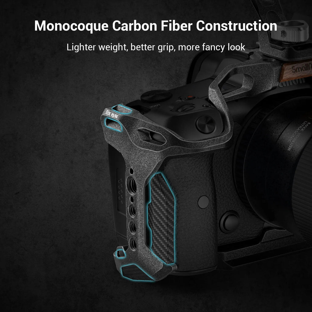 SmallRig Black Mamba Camera Cage with cable clamp and Top Handle Kit for Canon EOS R5 & R6 & R5 C Camera 3233/3234