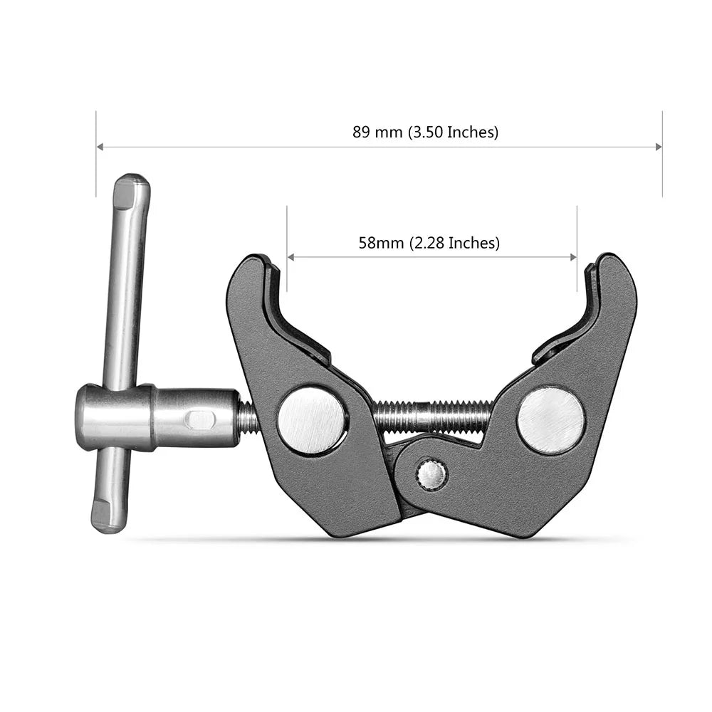 SmallRig Aluminum Alloy Dual Crab Pliers Clip Super Clamp