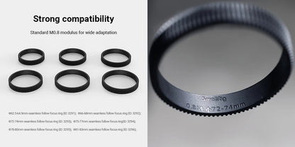 SmallRig Φ62.5-Φ64.5 Seamless Focus Gear Ring 3291
