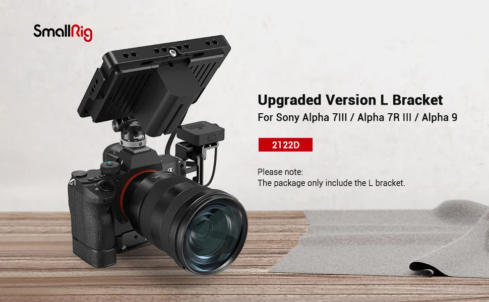 SmallRig A73 L Plate for Sony A7M3 A7R3 L-Bracket for Sony A7III / A7RIII / A9 Feature With Quick Release Arca Style Plate 2122