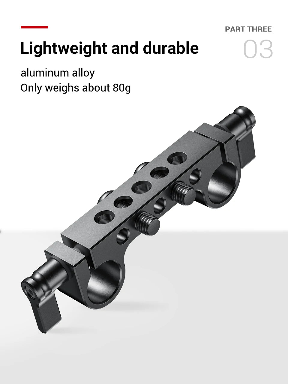 SmallRig 1PCS / 2PCS Lightweight Dual 15mm LWS Rod Clamp Railblock For Camera 15mm Rail Support System For Follow Focus 2061