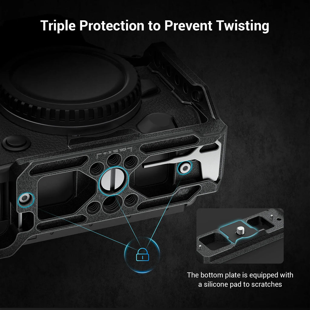 SmallRig Black Mamba Camera Cage with cable clamp and Top Handle Kit for Canon EOS R5 & R6 & R5 C Camera 3233/3234