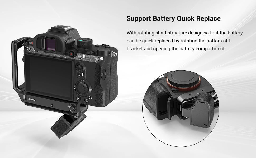SmallRig A73 L Plate for Sony A7M3 A7R3 L-Bracket for Sony A7III / A7RIII / A9 Feature With Quick Release Arca Style Plate 2122