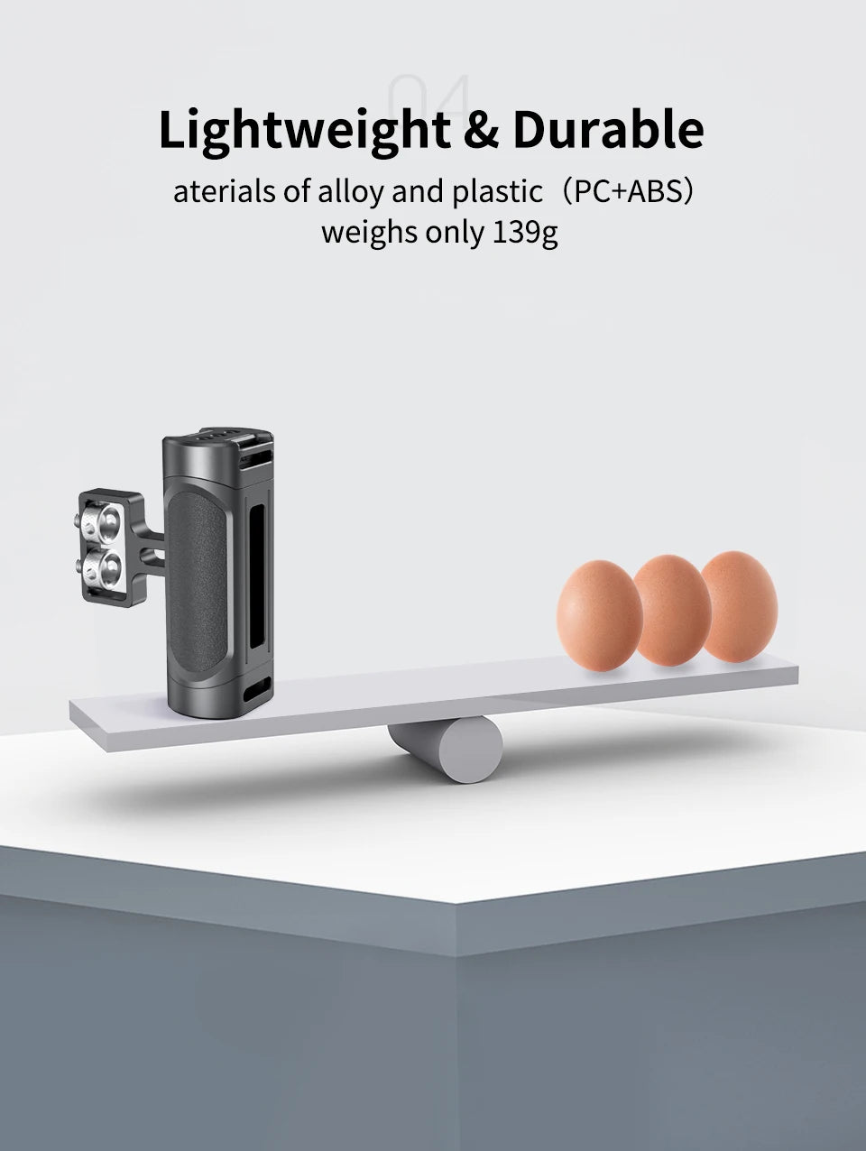SmallRig Mini Camera Side Handle Handgrip with Two 1/4”-20 Screws  Mount for Mirrorless/ Digital Camera DSLR Camera 2916