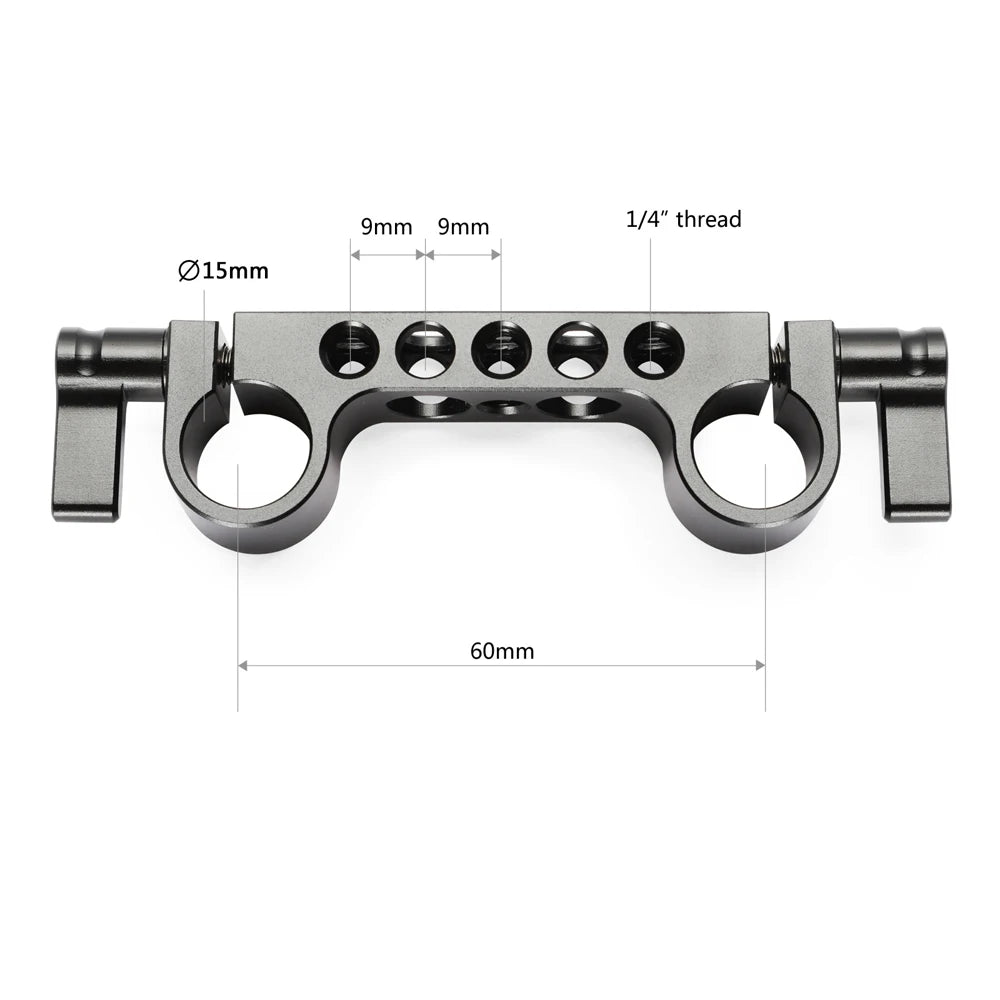 SmallRig 1PCS / 2PCS Lightweight Dual 15mm LWS Rod Clamp Railblock For Camera 15mm Rail Support System For Follow Focus 2061