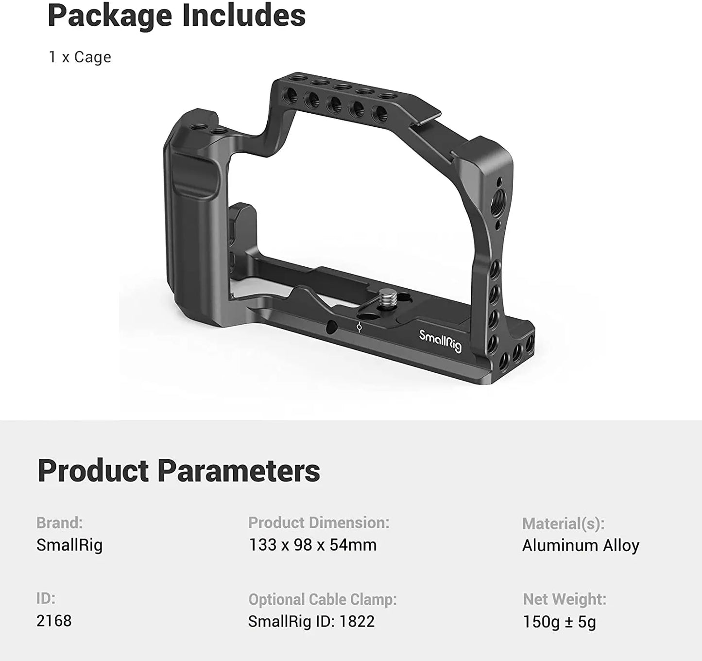 SmallRig M50 Camera Cage for Canon EOS M50 / M5