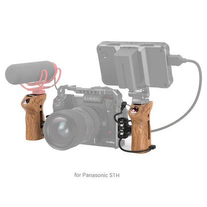 SmallRig Camera Cage Side Handle Featuring 1/4"Thread Holes With Remote Trigger For Panasonic Mirrorless Cameras 2934