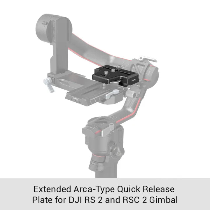 SmallRig Extended Arca-Type Quick Release Plate for DJI RS 2 and RSC 2 Gimbal for RS 2 /  RSC 2 / RS 3 / RS 3 Pro 3162/2851