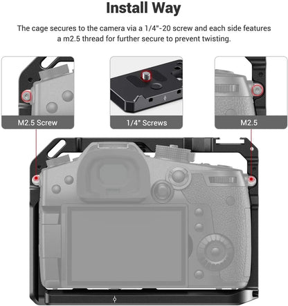SmallRig Camera Cage for Panasonic GH5 & GH5S W/ Cold Shoe