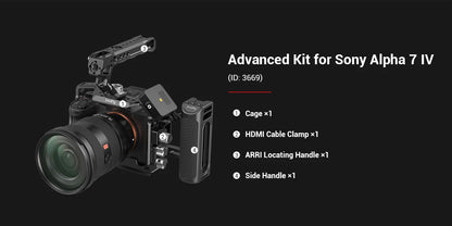SmallRig Full Dslr for Sony A7 IV a7m4 Camera Cage Rig for Sony Alpha 7 IV/A7S III/A1/A7R  IV with Multi-Mounting Options Rigs