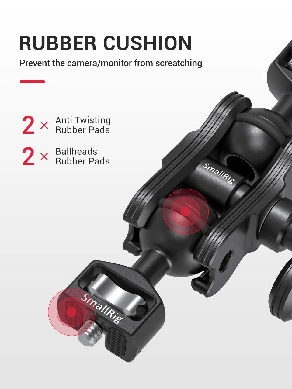 SmallRig Dual Magic Arm with ARRI Locating Pins & amp, 1/4" Screw