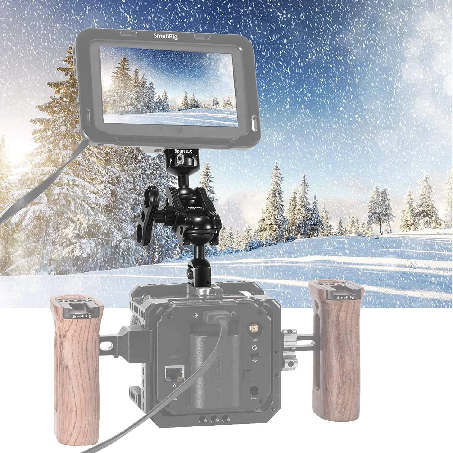 SmallRig Dual Magic Arm with ARRI Locating Pins & amp, 1/4" Screw