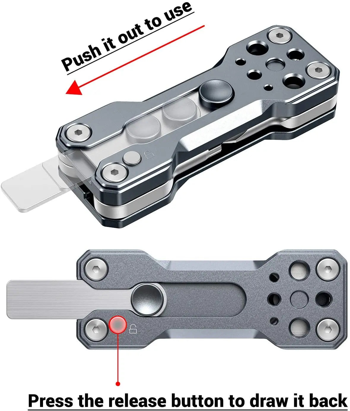 SmallRig Folding Screwdriver Kit Wrench Set Portable Hand Tool Set 4 Allen Wrenches 2.5, 3, 4, 3/16, 1 flat screwdriver  2495