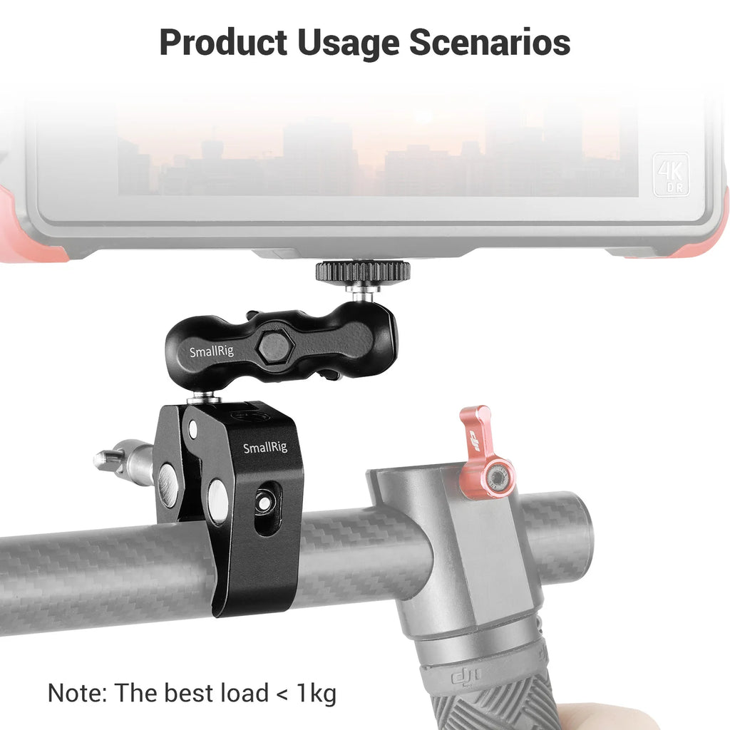 SmallRig Multi-Functional Ballhead Clamp with Double Ball Adapter (2164)