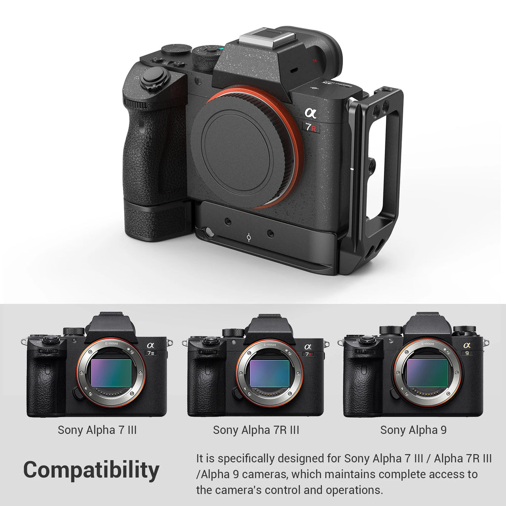 SmallRig A73 L Plate for Sony A7M3 A7R3 L-Bracket for Sony A7III / A7RIII / A9 Feature With Quick Release Arca Style Plate 2122