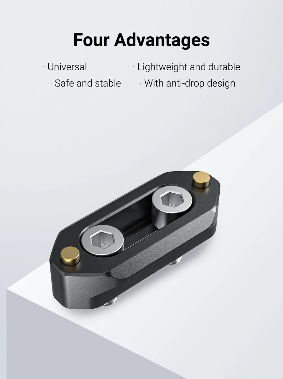 SmallRig Camera Quick Release Safety Rail 4cm 1.57 Inches Long with 1/4'' Screws For Nato Handle EVF Attach  - 1409