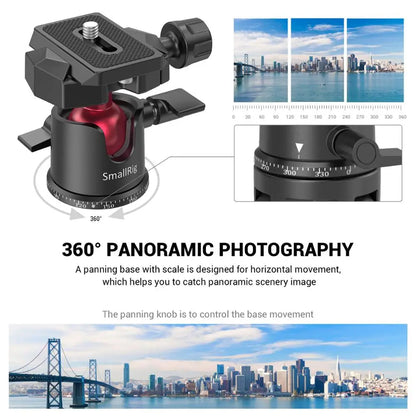 SmallRig Universal Tabletop Mini Tripod with Panoramic Ball Head Tripod for Phone Tripode for Camera ,DSLRs Adjustable 2664