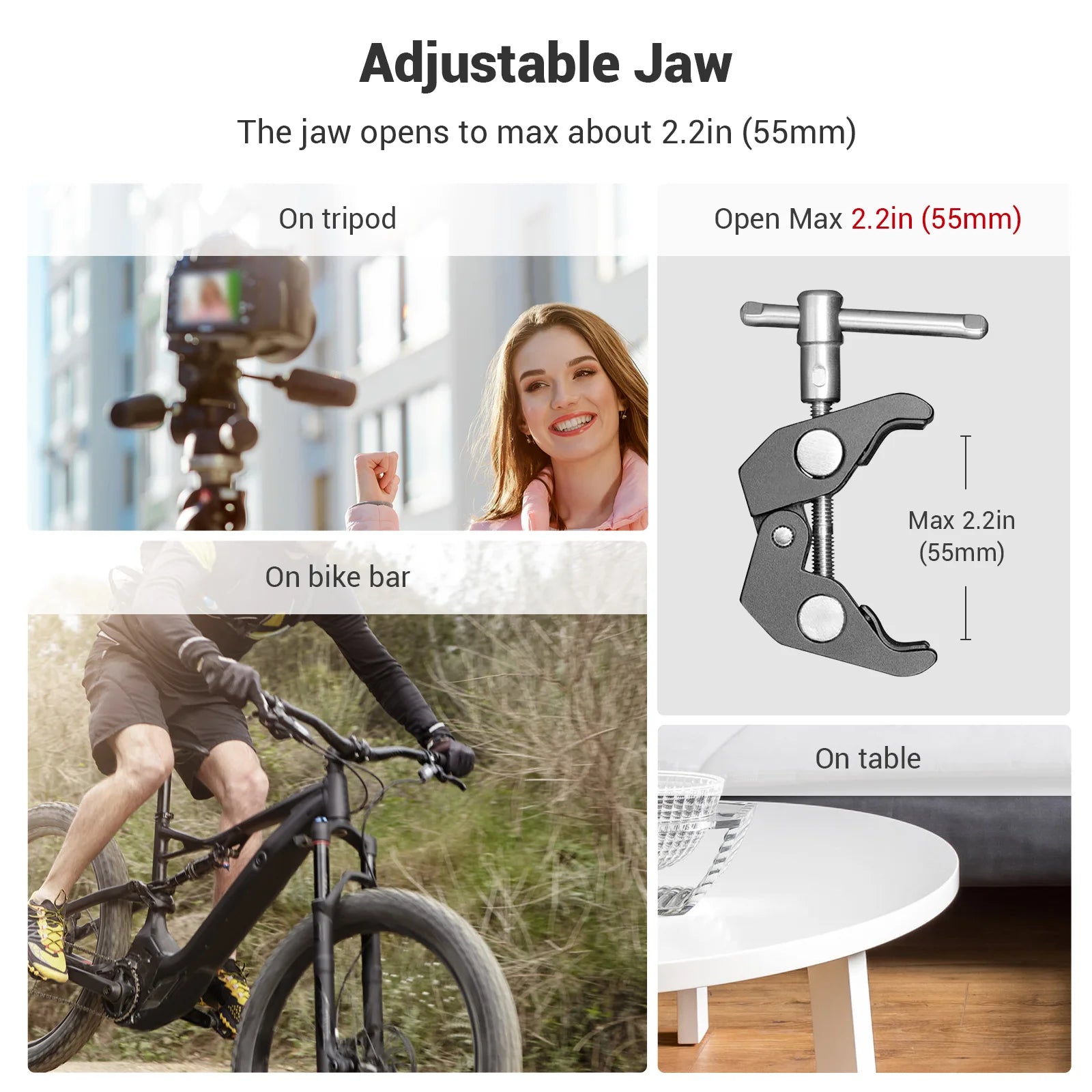 SmallRig Multi-Functional Ballhead Clamp with Double Ball Adapter (2164)