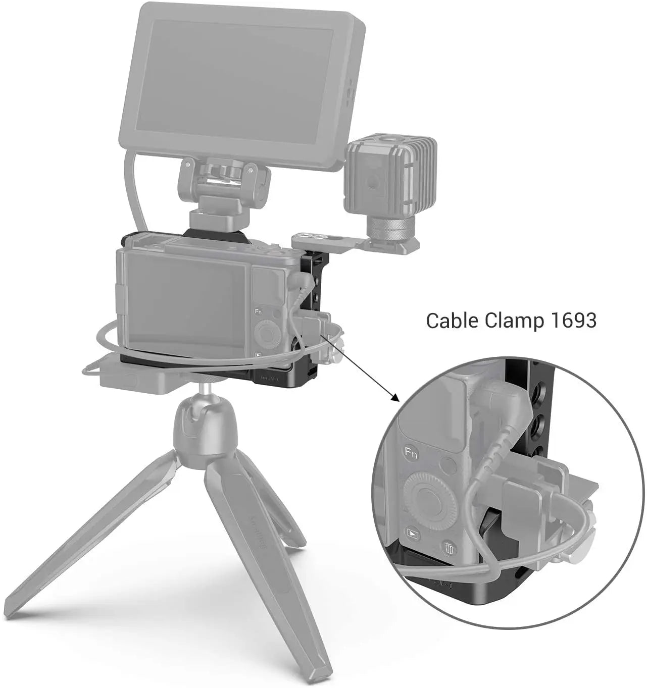 SmallRig Camera Cage for Sony ZV1 Camera Vlogging Camera Rig Light Weight Can attach with Tripod for Vlog Video 2938