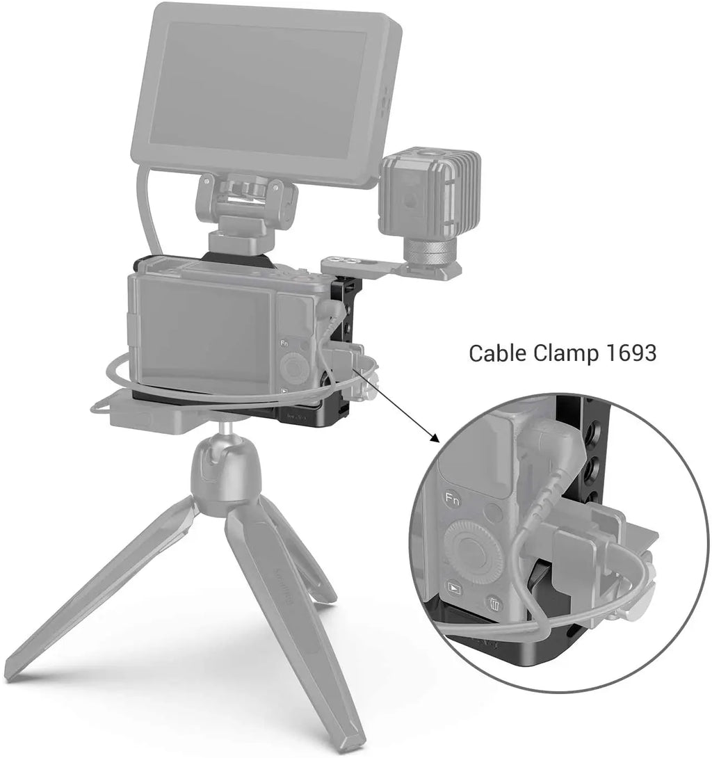 SmallRig Camera Cage for Sony ZV1 Camera Vlogging Camera Rig Light Weight Can attach with Tripod for Vlog Video 2938