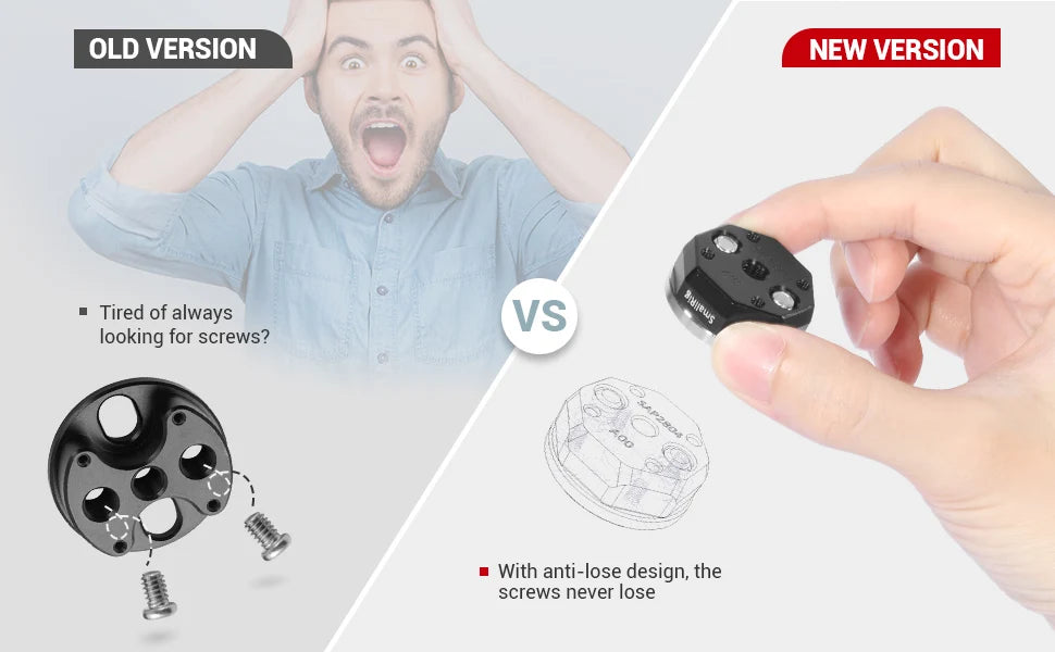 SmallRig Arri Standard Rosette Bolt-On Mount (M6 Thread) for Rosette Side Handle Monitor Holder Attach 2804