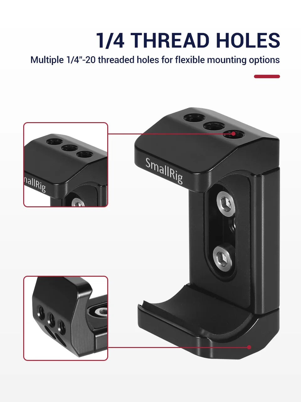 SmallRig Camera Bracket Power Bank Clamp Holder fr Portable Power Banks for Power bank with width ranging from 51mm to 87mm 2336