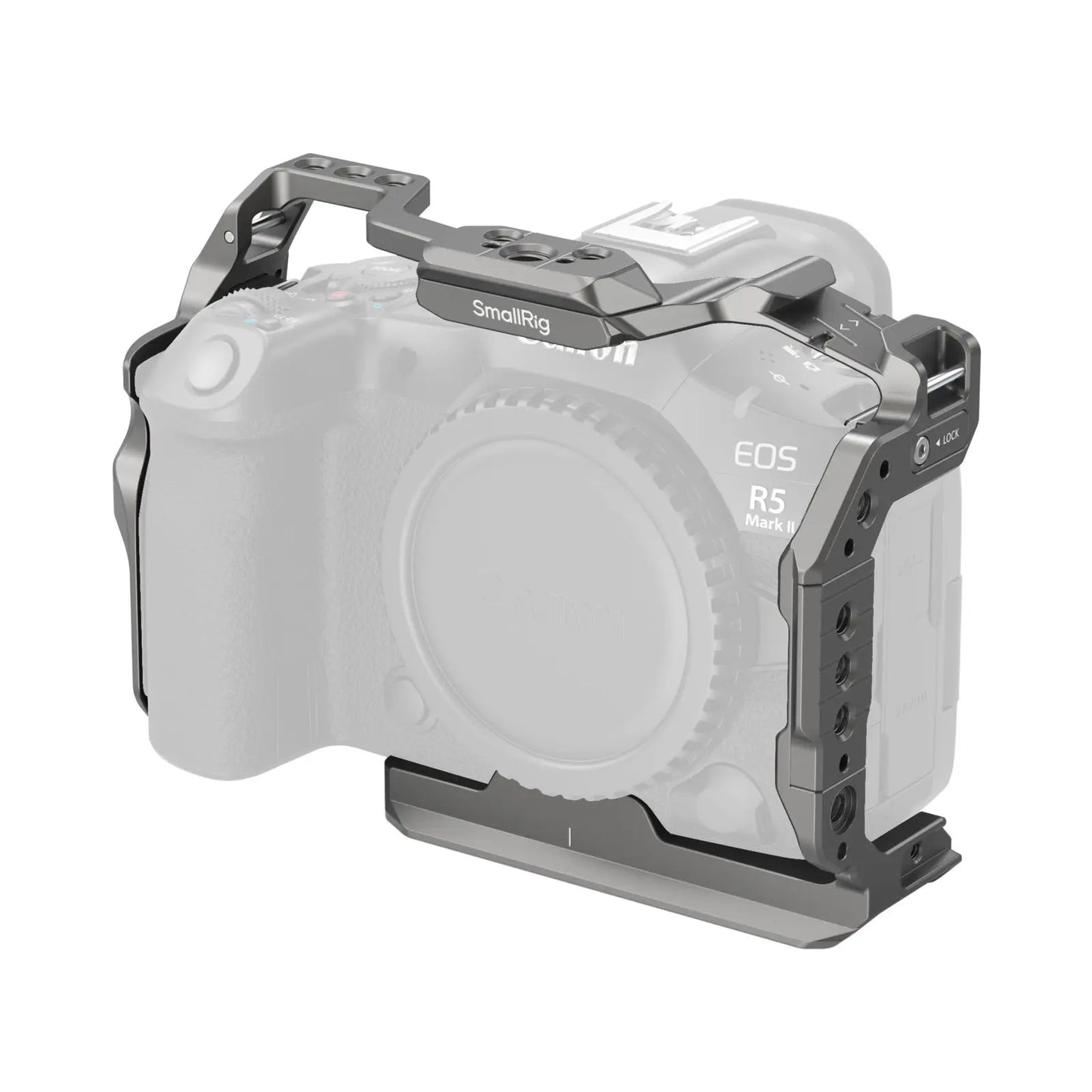 SmallRig EOS R5 Mark II "Black Mamba" / HawkLock Quick Release Cage for Canon EOS R5 Mark II Cage Kit with Top Handle