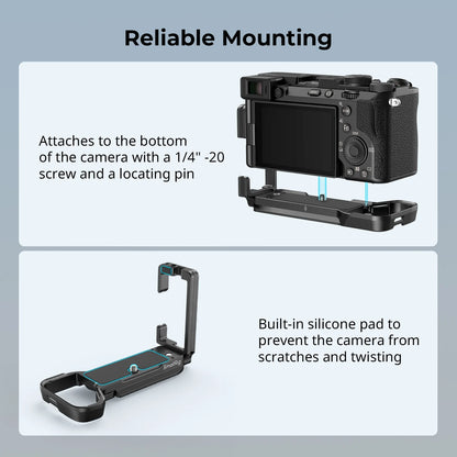 SmallRig L-Bracket for Sony Alpha 7C II / Alpha 7CR Arca Compatible Quickly Switch Side Plate Baseplate for Sony A7C II 4569