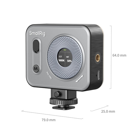 SmallRig Vibe P96 Pro mini LED Video Light, Pink & Black Color