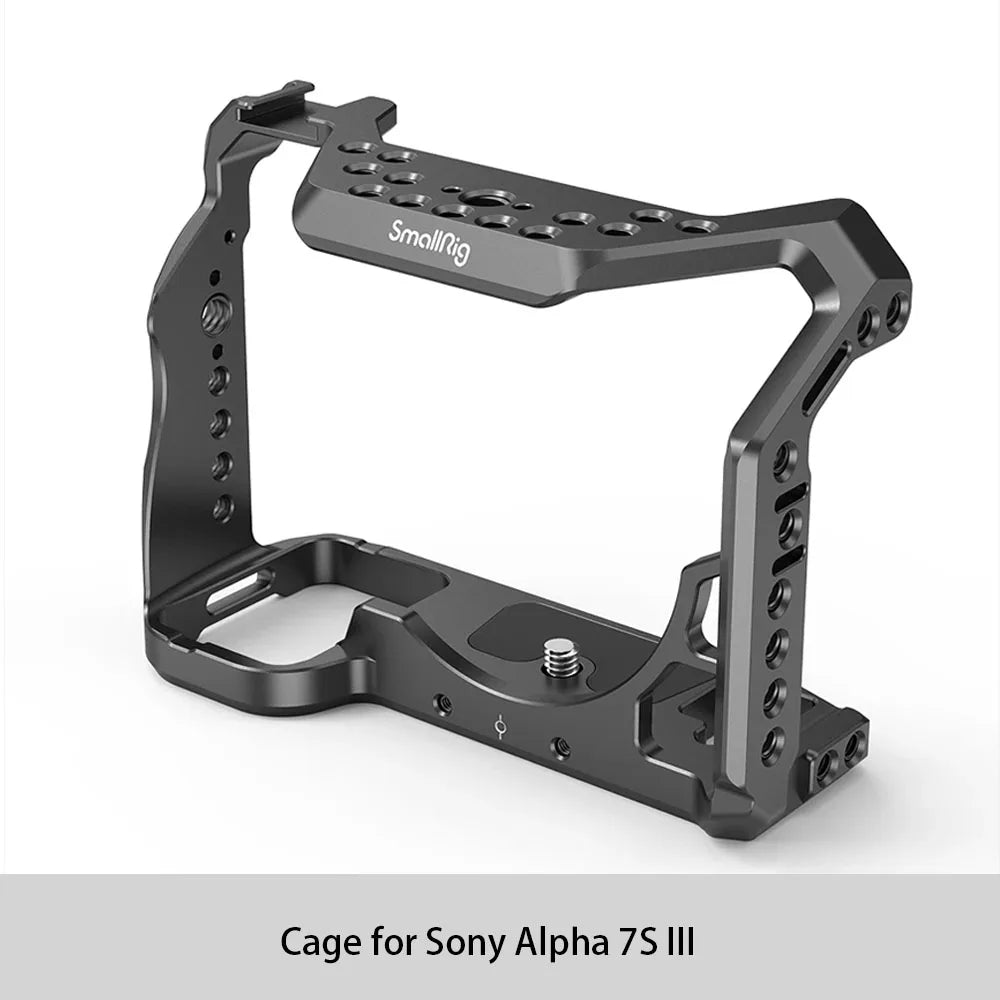 SMALLRIG Camera Cage Only for Sony Alpha 7S III / A7S III / A7SIII / A7S3 Formfitting Full Cage with 1/4"-20 & 3/8"-16 Threads