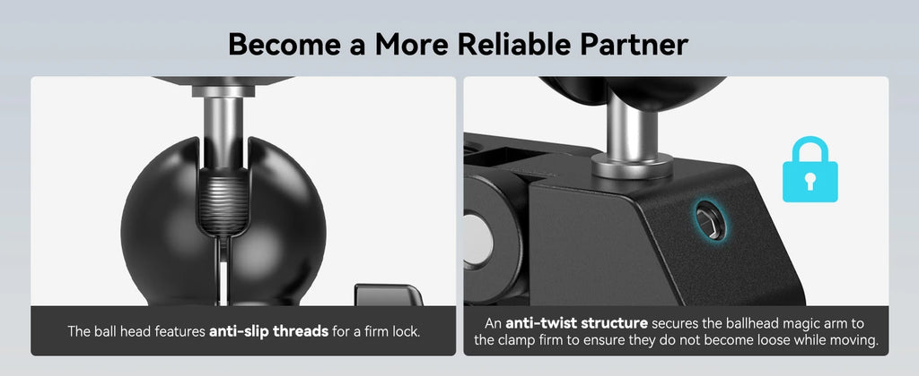 SmallRig Crab-Shaped Clamp Kit with Ballhead Magic Arm